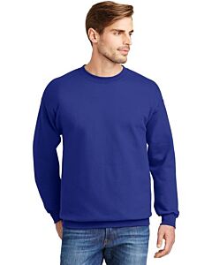 Hanes® Ultimate Cotton® Crewneck Sweatshirt (Deep Royal)